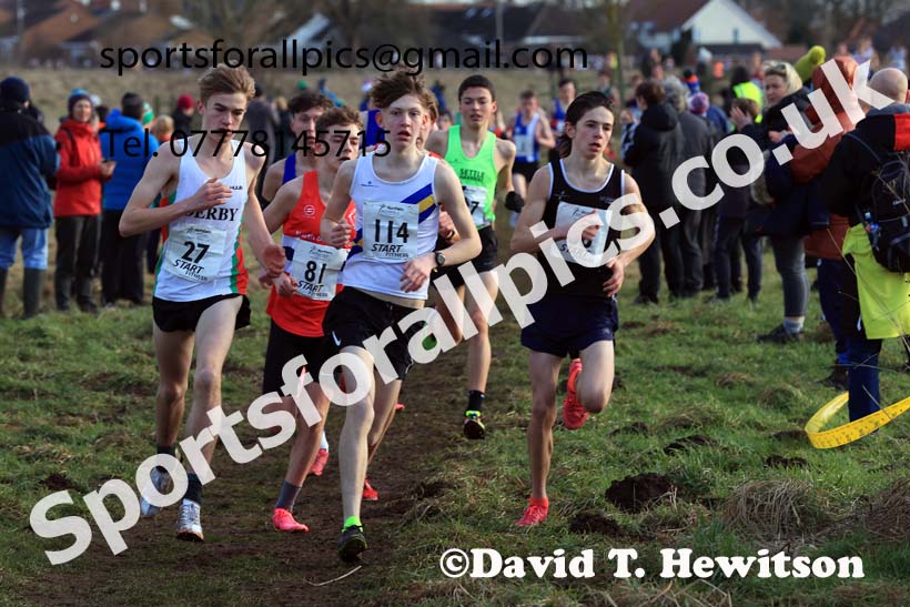 Mens Under-17s 2024 Northern Cross Country Champs., Sedgefield. Photo: David T. Hewitson/Sports for All Pics